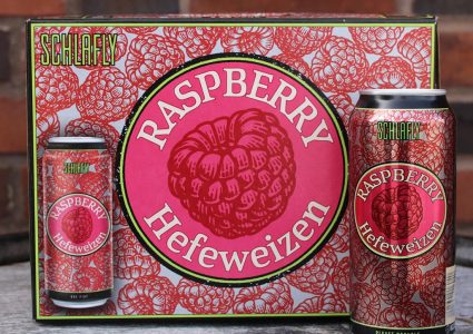 Schlafly Beer - Raspberry Hefeweizen Cans